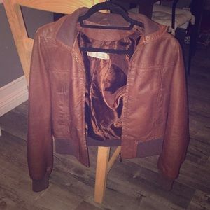 Fake Leather Jacket